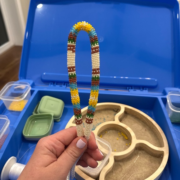 Colorful Beaded Keychain - Picture 2 of 2